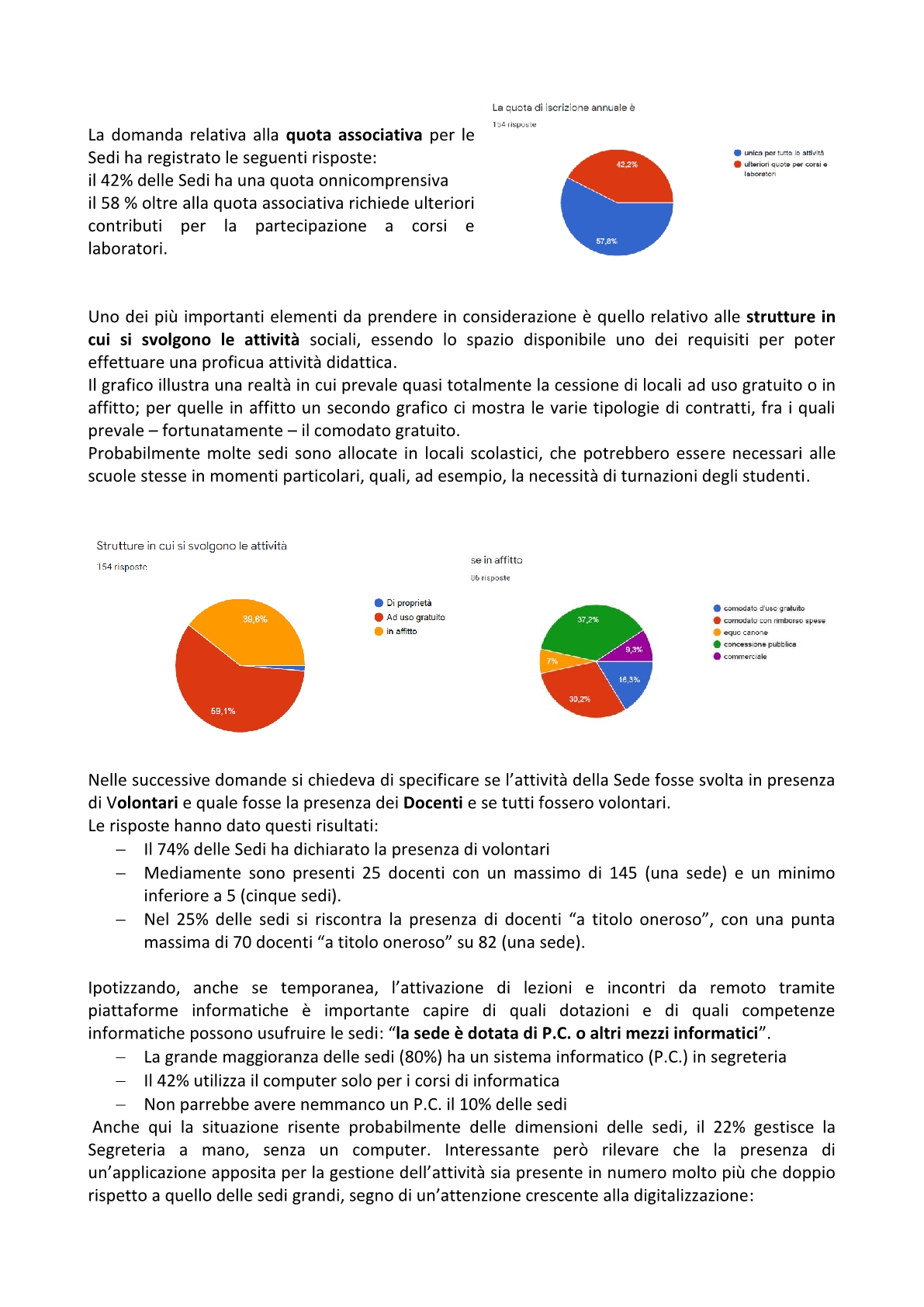 Indagine on line relazione finale2